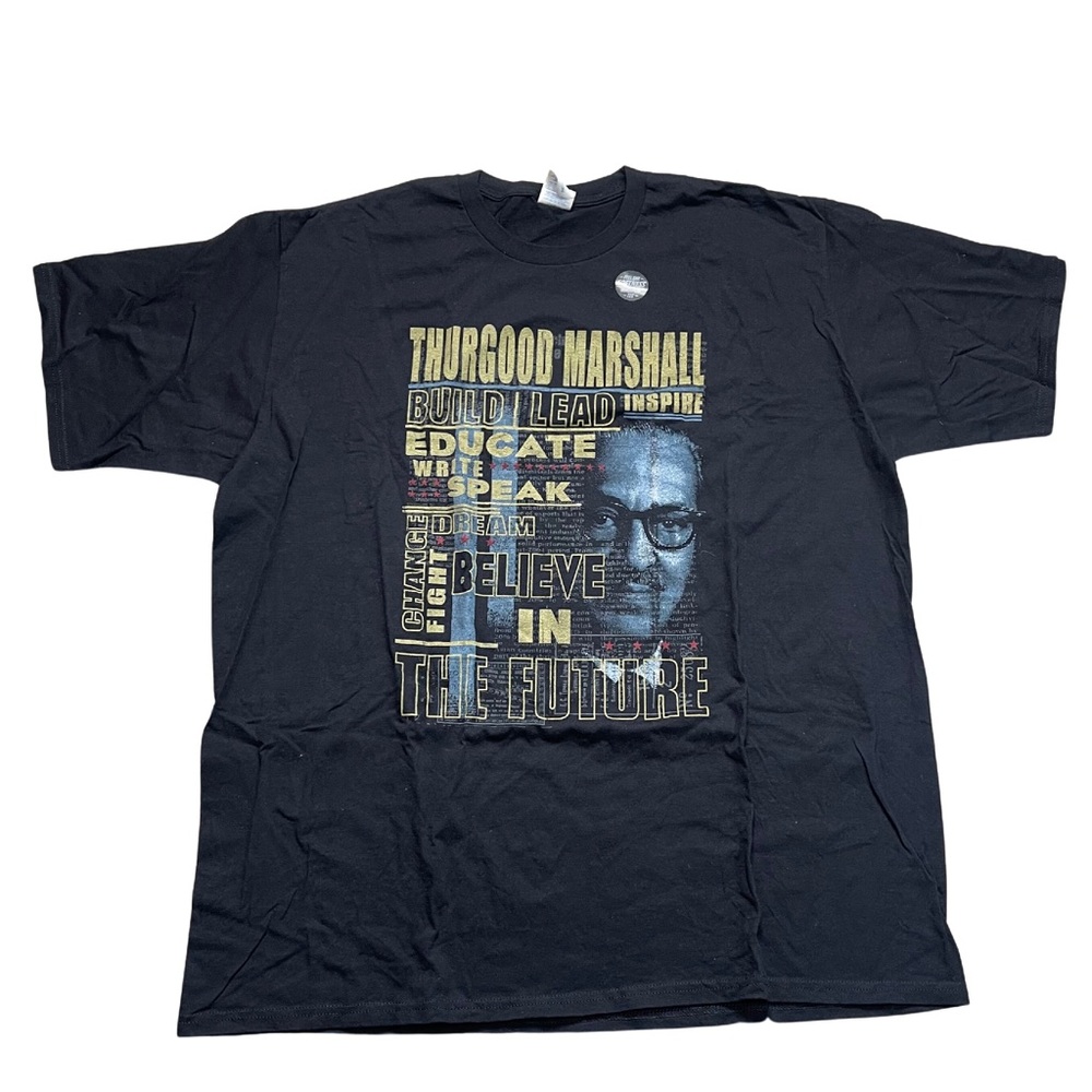 Thudgood Marshall Black History T Shirt Black